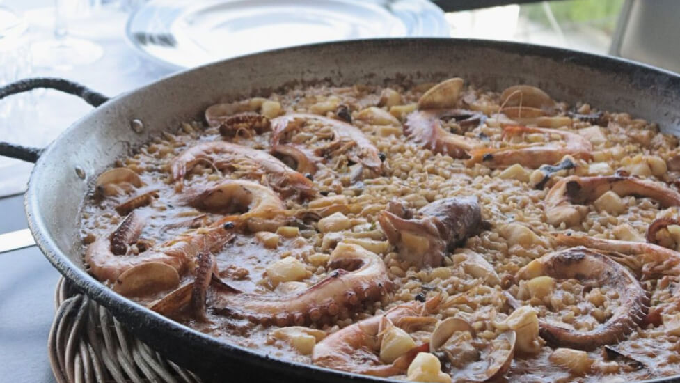 Arroz de pulpo y langostinos